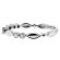 Ladies Stackable Diamond Ring with Lazer Cut and Beading Detail in 18kt White Gold