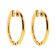 0.58 tcw Diamond Hoop Earrings in 18kt Yellow Gold