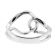 Fashion Interlocking Design of Diamond Right Hand Ring in 18kt White Gold