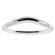 Curved Diamond Wedding Band Ring in 18kt White Gold