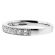 3mm Wide Preset 11 Stone, Ladies Diamond Wedding Band Ring in 18kt White Gold