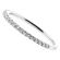 1.4mm Wide, Thin 25 Stone Ladies Diamond Wedding Band Ring in 18kt White Gold
