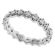 Hexagon Design Eternity Band with Diamonds in 18k White Gold