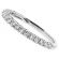 2mm Wide, Scallop Side Design Ladies Diamond Wedding Band Ring in 18kt White Gold