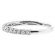 2mm Wide, Scallop Side Design Ladies Diamond Wedding Band Ring in 18kt White Gold