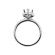 Marquise Halo Diamond Engagement Ring Semi Mount in 19kt White Gold