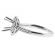 Circle Halo Engagement Ring Diamond Semi Mount in 18kt White Gold