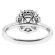 Circle Halo Engagement Ring Diamond Semi Mount in 18kt White Gold