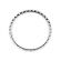 1.7mm Thin Single Row Diamond Eternity Ring in 18kt White Gold
