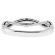 Two Row Twist with 3 Bezeled Diamonds on Side Profile, Diamond Ring in 18kt White Gold