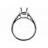 Round Halo Single Row Diamond Shank Engagement Ring Semi Mount in 18kt White Gld