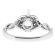 Graduating Twist Shank Diamond Engagement Ring Semi Mount