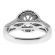 Double Round Halo, 3 Sides Full Of Diamonds, Engagement Ring Semi Mount