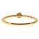 Stackable Ring Rope Design Shank with One Bezel Set Diamond in 18kt Yellow Gold
