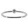 Stackable Ring Rope Design Shank with One Bezel Set Diamond in 18kt White Gold