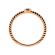 Stackable Ring Rope Design Shank with One Bezel Set Diamond in 18kt Rose Gold