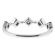 5 Sideway Squares, Ladies Stackable Diamond Ring in 18kt White Gold