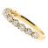 11 Stone 2.8mm Wide Diamond Wedding Band in 18kt Yellow Gold