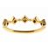 5 Sideway Squares, Ladies Stackable Diamond Ring in 18kt Yellow Gold
