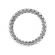 3 Sides Filled with Diamonds Eternity Ring in 18kt White Gold