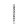 3 Sides Filled with Diamonds Eternity Ring in 18kt White Gold