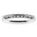 9 Stone, U prong, Bead Design Sides Diamond Wedding Band in 18kt White Gold