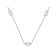 Open Oval Diamond Links on a Chain Necklace in 18kt White Gold