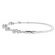 Diamond Bangle with Round Clusters in 18kt White Gold