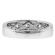 Channel Set With Side Rope Design Sides Wedding Band in 18kt White Gold