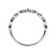 Marquise and Round Milgrain Edged Stackable Wedding Band Ring
