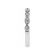 Marquise and Round Milgrain Edged Stackable Wedding Band Ring