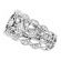 Open Lace Design Diamond Ring in 18kt White Gold