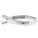 Knife Edge Shank Bordered with Diamonds Semi Mount Engagement Ring in 18kt White Gold
