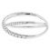 8.2mm Wide Diamond X Ring in 18kt White Gold