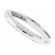 Knife Edge Design 2.9mm Wide Diamond Wedding Band in 18kt White Gold