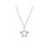 Tiny Star Pendant with Diamonds in 18k White Gold