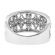 Openwork Style Ring with Diamonds and Rope Design in 18k White Gold