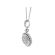 Round Cluster Pendant with Diamonds in 18k White Gold