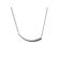 Tilted Arc Necklace with Graduating Diamonds in 18k White Gold