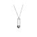 Safety Pin Pendant with Diamonds in 18k White Gold