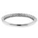 Single Row Wedding / Anniversary Band with Scallop Design Between Diamonds in 18k White Gold