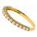 e Row Wedding / Anniversary Band with Scallop Design Between Diamonds in 18k Yellow Gold