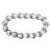 Link Style Bracelet with Interlocking Drop Design of Diamonds in 18k White Gold