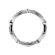 Curved Openwork Eternity Band with Graduating Diamonds Between Milgrain Design in 18k White Gold