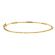 Beaded Bangle with Bar Design of Diamonds in 14kt Yellow Gold