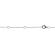 Double Layer Necklace with Vertical Bars of Diamonds in 14k White Gold