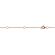 Double Layer Necklace with Vertical Bars of Diamonds in 14k Rose Gold
