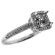 Square Box Halo with Pave Shank Engagement Ring Semi Mount