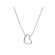 Diamond Heart Necklace in 18kt White Gold