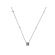 Emerald-Shaped Diamond Cluster Necklace in 18kt White Gold